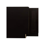 LIFEART CABINETRY Anchester Assembled 33 in. x 34.5 in. x 24 in. Base Lazy Susan Cabinet in Dark Espresso