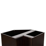 LIFEART CABINETRY Anchester Assembled 33 in. x 34.5 in. x 24 in. Base Lazy Susan Cabinet in Dark Espresso