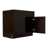 LIFEART CABINETRY Anchester Assembled 39 in. x 34.5 in. x 24 in. Sink Base Cabinet with 2 Doors in Dark Espresso