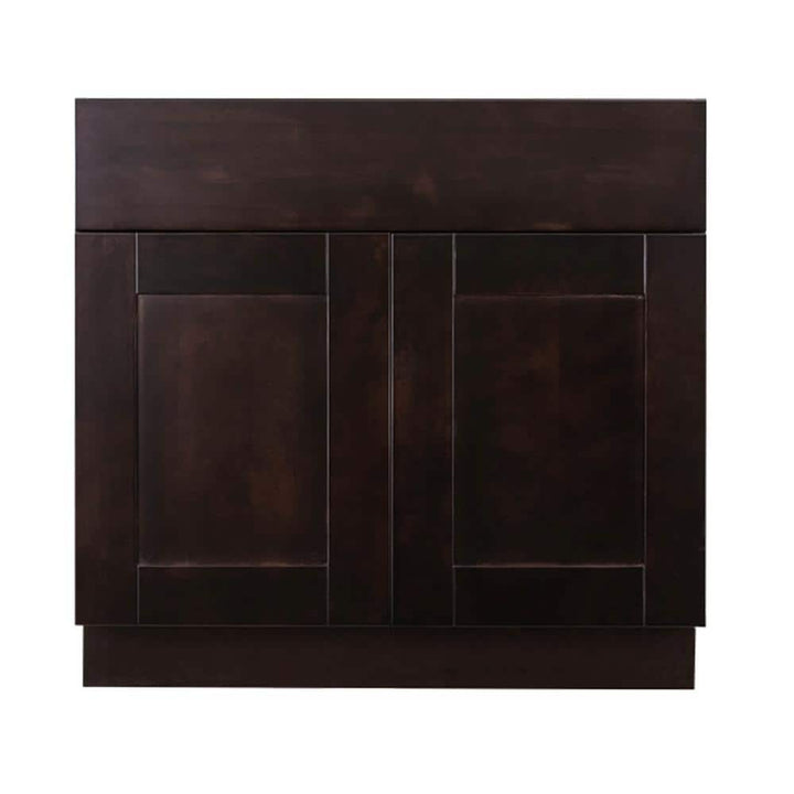 LIFEART CABINETRY Anchester Assembled 39 in. x 34.5 in. x 24 in. Sink Base Cabinet with 2 Doors in Dark Espresso