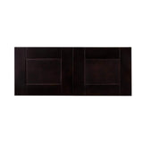 LIFEART CABINETRY Anchester Assembled 33 in. x 15 in. x 12 in. Wall Cabinet with 2 Doors No Shelf in Dark Espresso