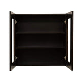 LIFEART CABINETRY Anchester Assembled 30 in. x 36 in. x 12 in. Wall Mullion Door Cabinet with 2 Doors 2 Shelves in Dark Espresso