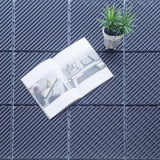 1 ft. W x 1 ft. L Square Plastic Patio Interlocking Deck Tile in Dark Gray All Weather for Balcony (Pack of 9)