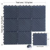 1 ft. x 1 ft. Plastic Deck Tile in Dark Gray (27-Piece)
