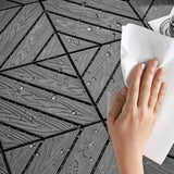1 ft. x 1 ft. Plastic Composite Deck Tile in Dark Gray, Resist Rust, Water, Easy to DIY and Maintain(35 per Case)