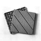 1 ft. x 1 ft. Plastic Composite Deck Tile in Dark Gray, Resist Rust, Water, Easy to DIY and Maintain(35 per Case)