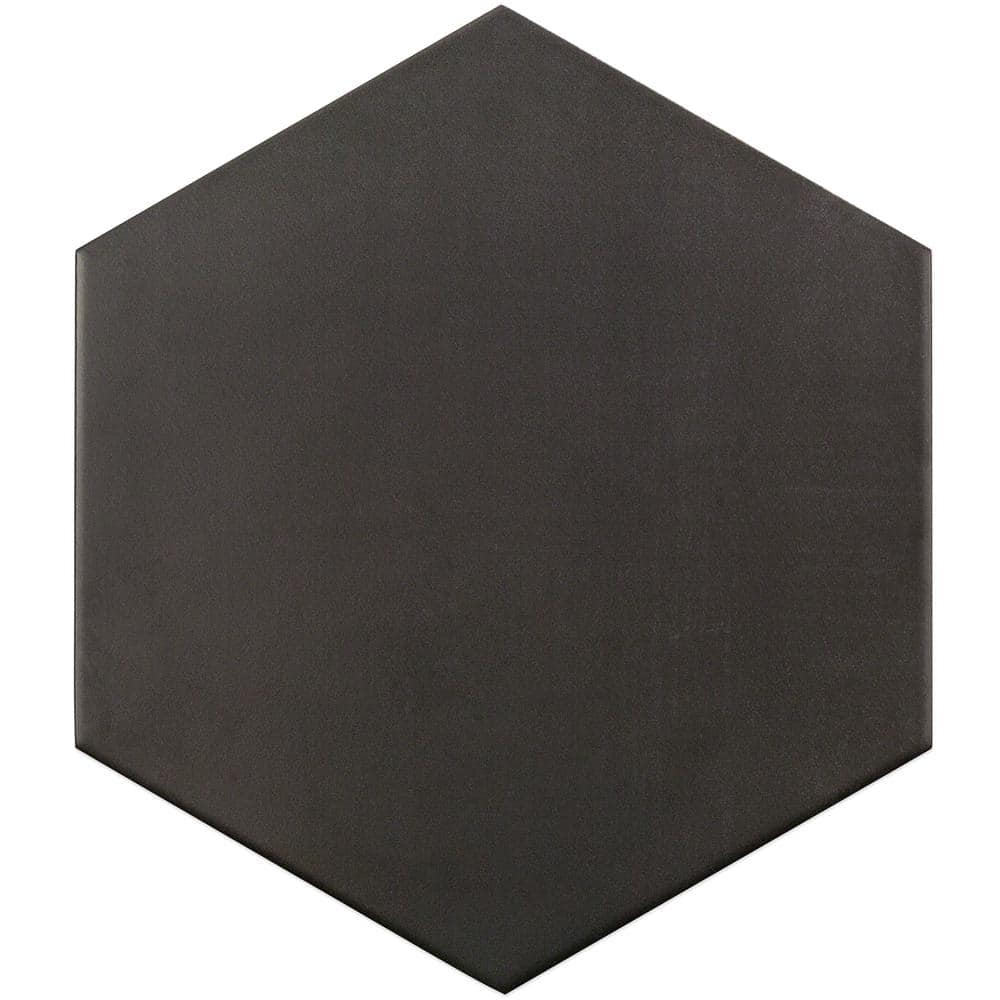 Ivy Hill Tile Langston Dark Gray 9.875 in. x 11.375 in. x 10mm Matte Porcelain Floor and Wall Tile (18 pieces / 10.76 sq. ft. / box)