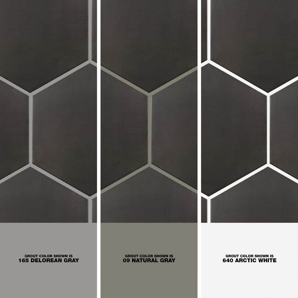 Ivy Hill Tile Langston Dark Gray 9.875 in. x 11.375 in. x 10mm Matte Porcelain Floor and Wall Tile (18 Pieces, 10.76 sq. ft. per Box)