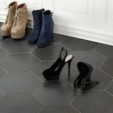 Ivy Hill Tile Langston Dark Gray 9.875 in. x 11.375 in. x 10mm Matte Porcelain Floor and Wall Tile (18 pieces / 10.76 sq. ft. / box)