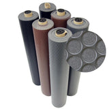 Rubber-Cal Coin Grip 4 ft. x 6 ft. Dark Grey Commercial Grade PVC Flooring