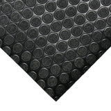 Rubber-Cal Coin Grip 4 ft. x 20 ft. Dark Grey Commercial Grade PVC Flooring