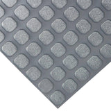 Rubber-Cal "Block-Grip" 4 ft. x 10 ft. Brown Commercial PVC Flooring