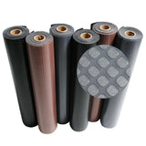 Rubber-Cal "Block-Grip" 4 ft. x 12 ft. Dark Gray Commercial PVC Flooring