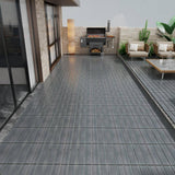Tidoin Outdoor 1 ft. x 1 ft. Composite Deck Tile in Dark Gray(11 Per Box)