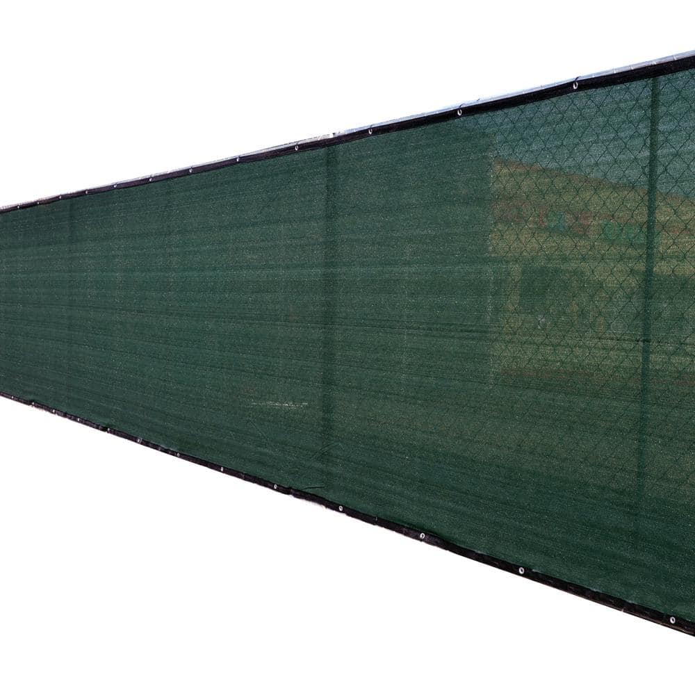 FENCE4EVER 46 in. x 50 ft. Green Privacy Fence Screen Plastic Netting Mesh Fabric Cover with Reinforced Grommets for Garden Fence