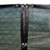 FENCE4EVER 46 in. x 50 ft. Green Privacy Fence Screen Plastic Netting Mesh Fabric Cover with Reinforced Grommets for Garden Fence