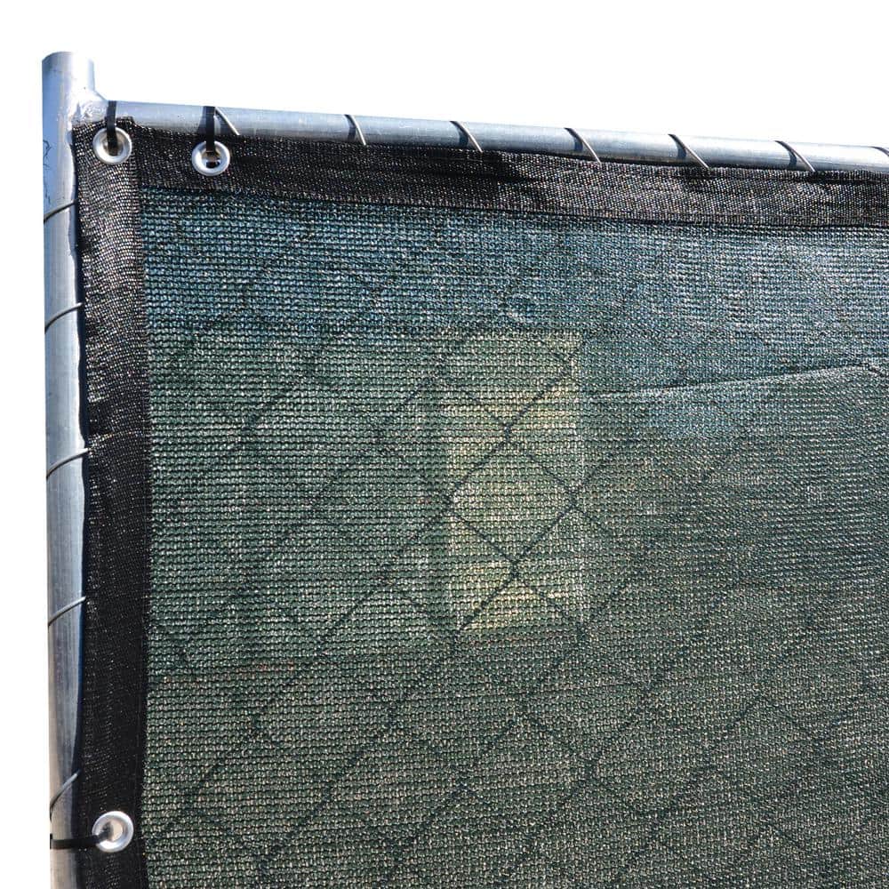 FENCE4EVER 46 in. x 50 ft. Green Privacy Fence Screen Plastic Netting Mesh Fabric Cover with Reinforced Grommets for Garden Fence