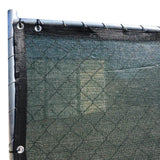 FENCE4EVER 46 in. x 50 ft. Green Privacy Fence Screen Plastic Netting Mesh Fabric Cover with Reinforced Grommets for Garden Fence