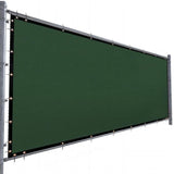 Privacy Fence Screen 8 x 200 ft. Dark Green Customized Outdoor Mesh Panels for Backyard, Construction Site with Zip Ties