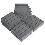 Karl home 0.98 ft. x 0.98 ft. Composite Deck Tile in Gray (27 Per Case)