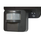 Novolink 160-Degree Dark Grey Motion Activated Outdoor Integrated LED Flood Light with Wireless Smart Control