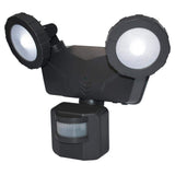 Novolink 160-Degree Dark Grey Motion Activated Outdoor Integrated LED Flood Light with Wireless Smart Control