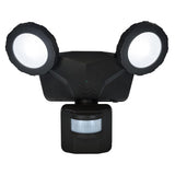 Novolink 160-Degree Dark Grey Motion Activated Outdoor Integrated LED Flood Light with Wireless Smart Control
