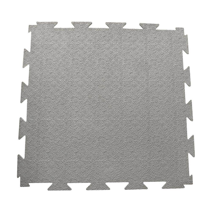 Rubber-Cal Terra-Flex 1/4 in. x 24 in. x 24 in. Dark Gray Interlocking Flooring (10-Pack, 40 sq. ft.)