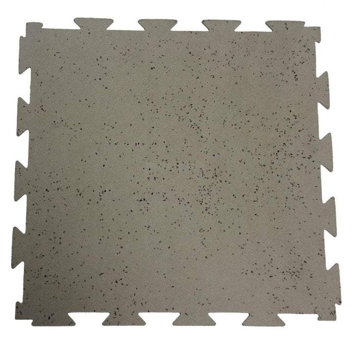 Rubber-Cal Terra-Flex 1/4 in. x 24 in. x 24 in. Dark Gray Interlocking Rubber Mat (5-Pack, 20 sq. ft.)
