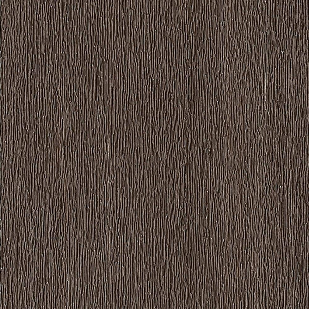 TimberTech Advanced PVC Vintage 1 in. x 6 in. x 1 ft. Square Dark Hickory PVC Sample (Actual: 1 in. x 5 1/2 in. x 1 ft)