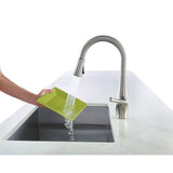 Clarify Single-Handle Pull-Down Sprayer Kitchen Faucet with GE Filtration System in Stainless Steel - Super Arbor
