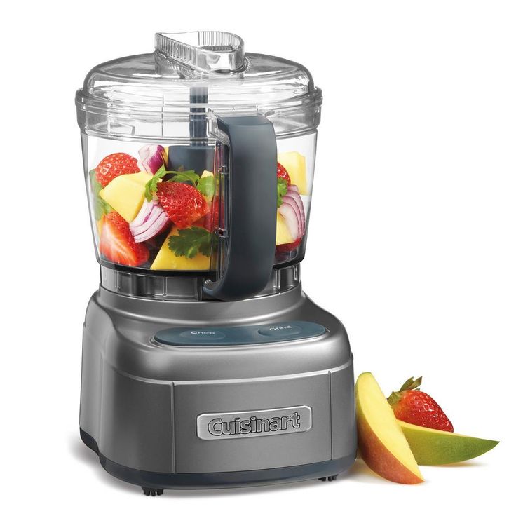 Elemental 4-Cup Gun Metal Food Processor