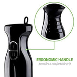 Multi-Purpose Hand Immersion Blender (Set-Black), Whisk+Beaker+Chopper, 2-Speed Setting