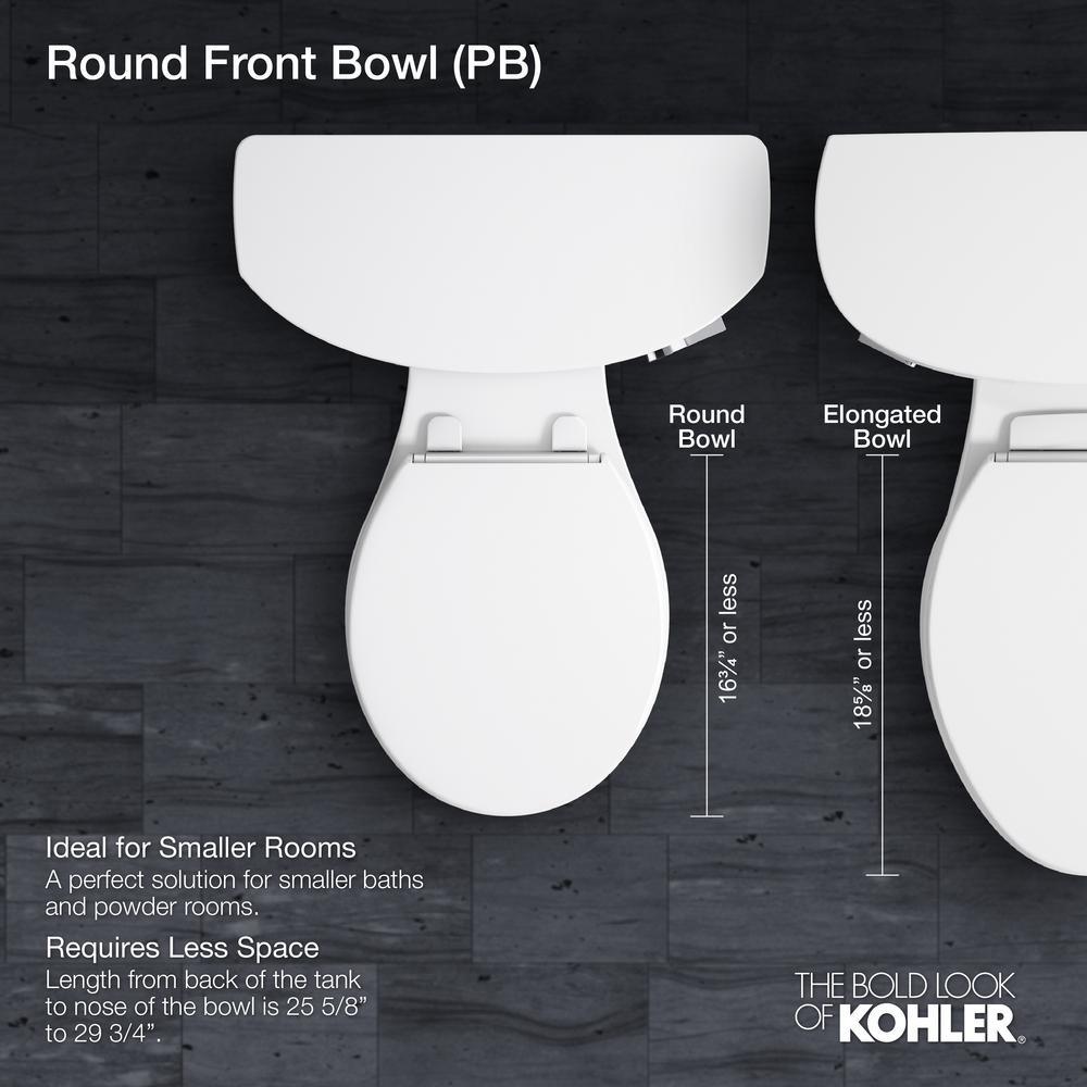Cimarron Comfort Height 2-Piece 1.28 GPF Single Flush Round Toilet with AquaPiston Flush Technology in White - Super Arbor