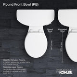 Cimarron Comfort Height 2-Piece 1.28 GPF Single Flush Round Toilet with AquaPiston Flush Technology in White - Super Arbor