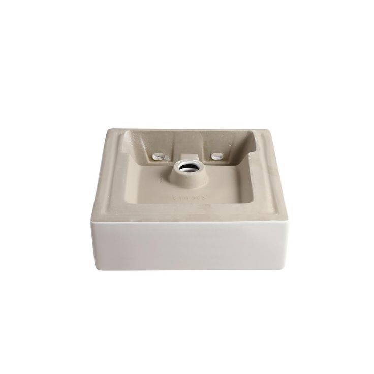 Elanti Wall-Mounted Square Bathroom Sink in White