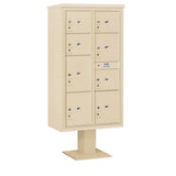 3400 Horizontal Series 8-Parcel Locker Pedestal Mount Mailbox - Super Arbor