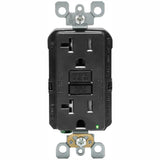 20 Amp 125-Volt Duplex SmarTest Self-Test SmartlockPro Tamper Resistant GFCI Outlet, Light Almond - Super Arbor