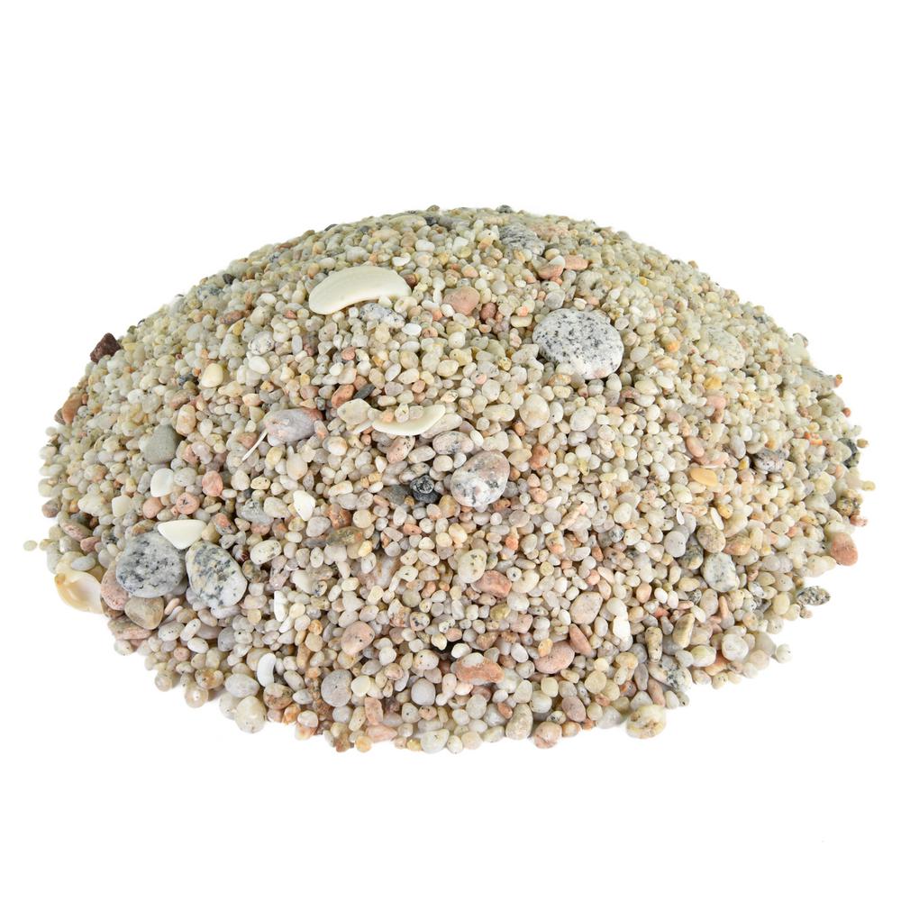 Southwest Boulder & Stone 0.25 cu. ft. 3 in. to 5 in. Mixed Mexican Beach Pebble Smooth Round Rock for Gardens, Landscapes, and Ponds