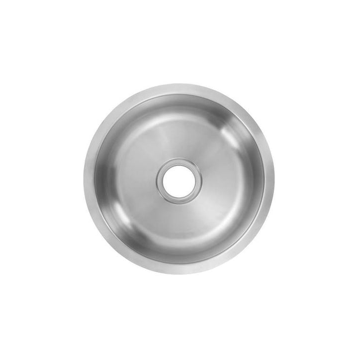 Undermount 18-Gauge Stainless Steel 16 in. 0-Hole Round Single Bowl Bar Sink