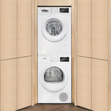 Bosch 300 4-cu ft Stackable Ventless Electric Dryer (White)