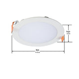 HLB 6 in. Color Selectable New Construction or Remodel Canless Recessed Integrated LED Kit (2-Pack) - Super Arbor