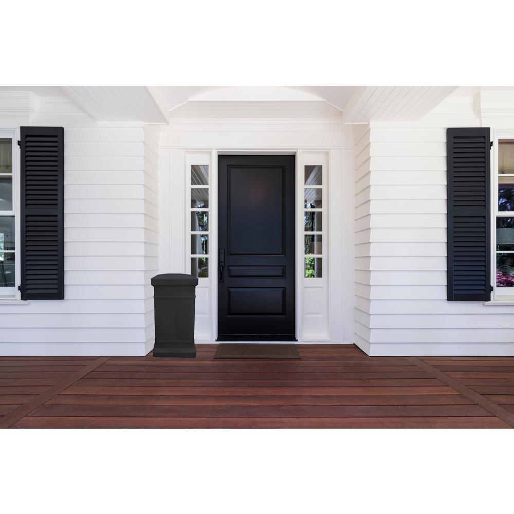 ParceWirx Premium Vertical Architectural Graphite Delivery Drop Box Hinged Lid with Swinging Latch for Locking - Super Arbor