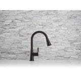 Tyne Single-Handle Pull-Down Sprayer Kitchen Faucet in Oil-Rubbed Bronze - Super Arbor