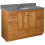 Ultraline 60 in. W x 21 in. D x 34.5 in. H Vanity for Center Basin Cabinet Only in Satin White - Super Arbor