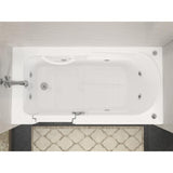 Nova Heated Step-In 5 ft. Walk-In Whirlpool Bathtub in White with Chrome Trim - Super Arbor