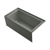 Underscore 60 in. Rectangular Apron Front Right Drain Bathtub in Cashmere - Super Arbor