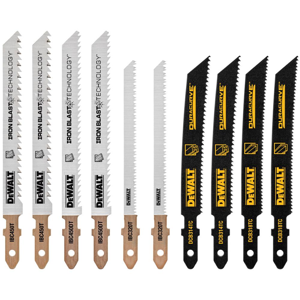 20-Volt MAX Li-Ion Cordless Jig Saw (Tool-Only) with Bonus General Purpose T-Shank Jig Saw Blade Set with Case (10-Pack) - Super Arbor