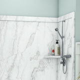 Elite 32 in. x 60 in. x 60 in. 9-Piece Easy Up Adhesive Tub Surround in Calypso - Super Arbor