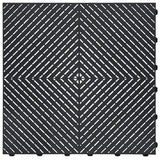 Swisstrax 15.75 in. x 15.75 in. Blue Ribtrax Smooth ECO Flooring (6-Tile/pack) (10 sq. ft.)